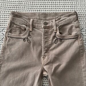 MOTHER Tan Tomcat Ankle Jeans
